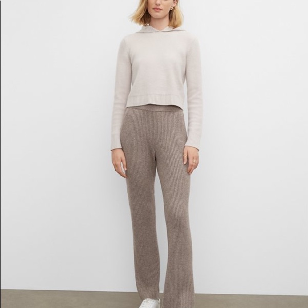 Club Monaco Wool-Cashmere Ribbed Pants Sz XS